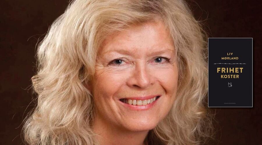 portrett liv mørland og bokomslag