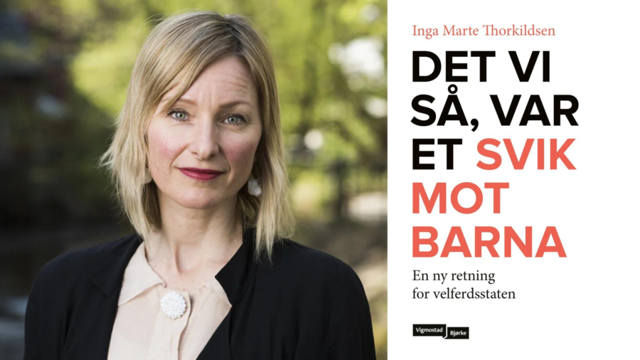Portrettbilde: Marius Nyheim Kristoffersen, SV / Omslagsbilde hentet fra forlag Portrett Inga Marie Thorkildsen og bokomslag med titte.